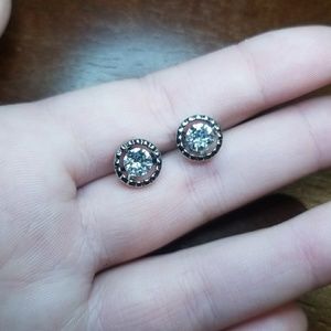 Coach Daisy Rivet Stone Stud Earring